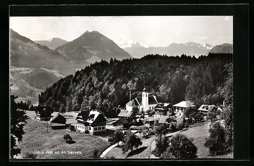 AK Stalden, Ortsansicht mit Kirche