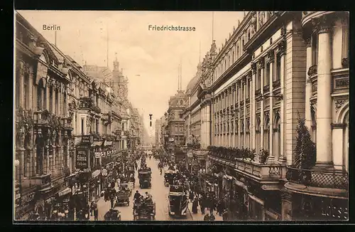 AK Berlin, Friedrichstrasse Ecke Leipziger Str. m. Hotel Silesia