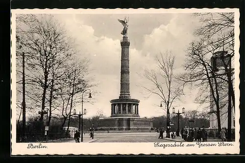 AK Berlin, Siegessäule am Grossen Stern