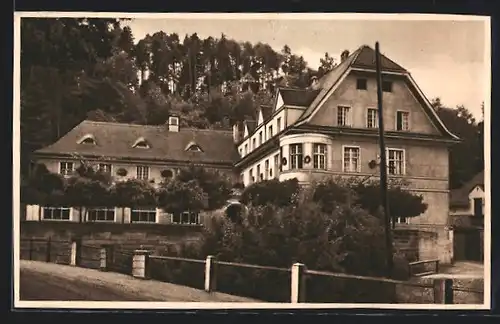 AK Wolfersdorf, Gasthof zum Keller