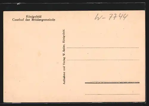 AK Königsfeld, Gasthof der Brüdergemeinde