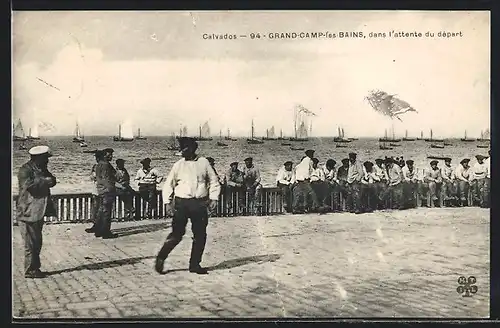 AK Grandcamp-les-Bains, dans l`attente du départ