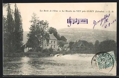 AK Clecy, Le Moulin du Vey près Clecy