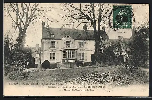 AK Saint-Denis-de-Méré, Manoir St-Martin, vu du Parc