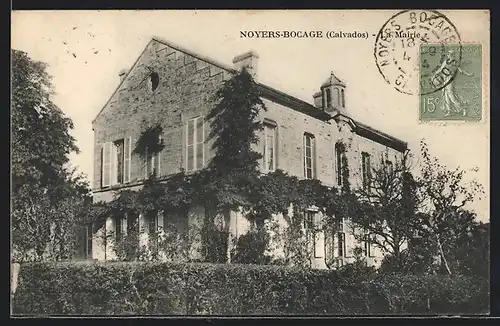 AK Noyers-Bocage, La Mairie