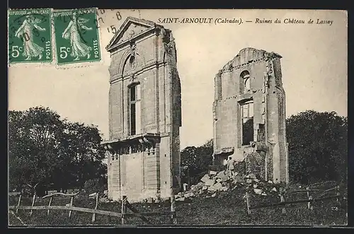AK Saint-Arnoult, Ruines du Château de Lassay