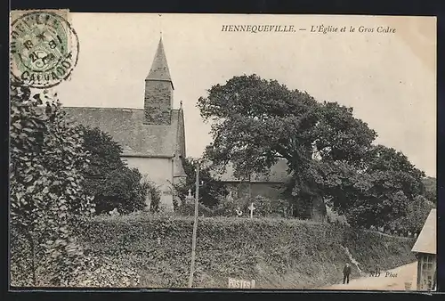 AK Hennequeville, L`Église et le Gris Cedre