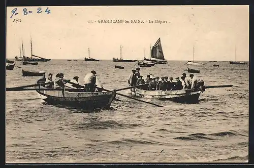 AK Grandcamp-les-Bains, Le Départ