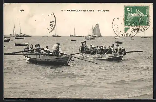 AK Grandcamp-les-Bains, Le Départ