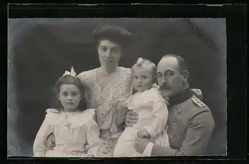 AK Prinz Max von Baden mit seiner Familie