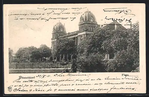 AK Düsseldorf, Blick auf die Flora