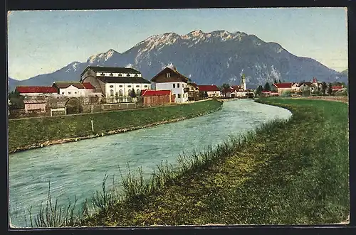 AK Oberammergau, Theater mit Laber