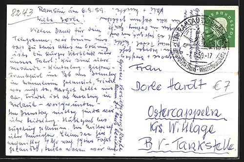 AK Ramsau, Gasthof Unterwirt Ramsau