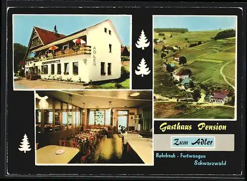 AK Rohrbach /Furtwangen, Gasthaus Pension Zum Adler
