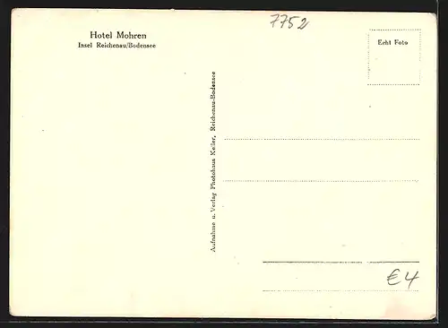 AK Insel Reichenau-Bodensee, Hotel Mohren