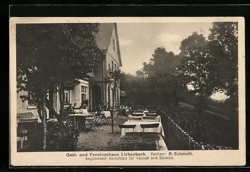 AK Spangenberg, Liebenbach, Gast- und Pensionshaus von M. Entzeroth