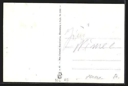 AK Brückenberg, Blick auf Kirche Wang