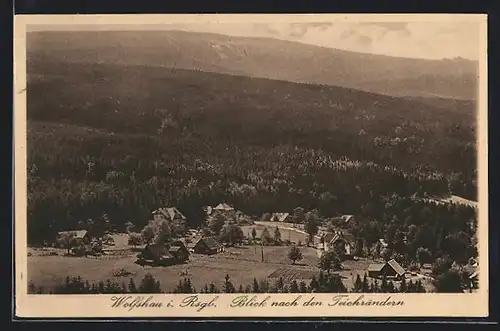 AK Wolfshau i. Rsgb., Blick nach den Teichrändern