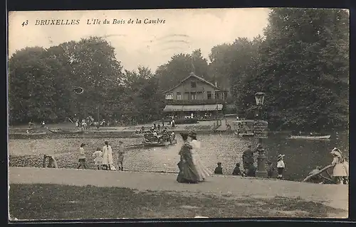 AK Brüssel / Bruxelles, L`Ile du Bois de la Cambre