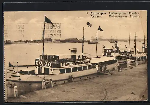 AK Anvers, Embarquement Flandria