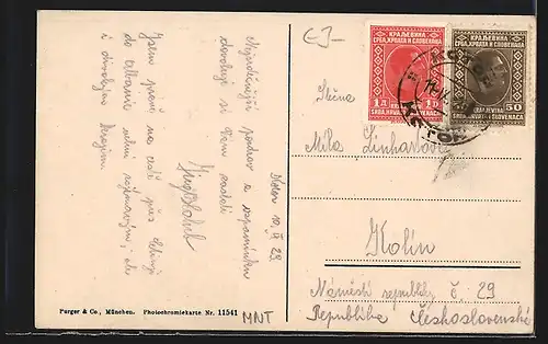 AK Cattaro, Totalansicht aus der Vogelschau