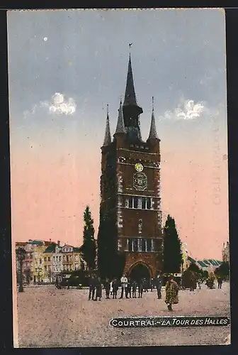 AK Courtrai, La Tour des Halles