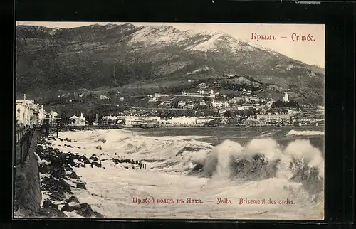 AK Yalta /Crimée, Brisement des ondes