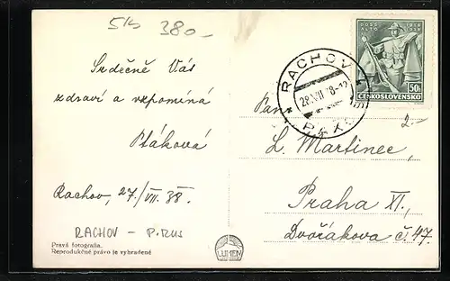 AK Rachov, Totalansicht der Gemeinde