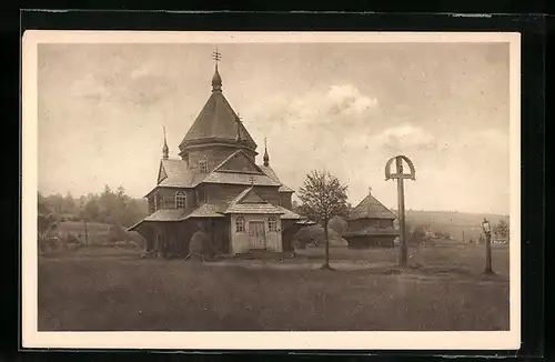 AK Jasina, Fatemplomocska, Dreveny kostelik