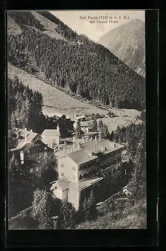 AK Bad Fusch, Ortsansicht mit Grand Hotel