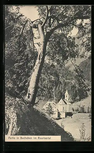 AK Bucheben im Raurisertal, Blick auf Kirche