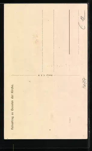 AK Pinzgau, Pfarrkirche Fusch, Innenansicht