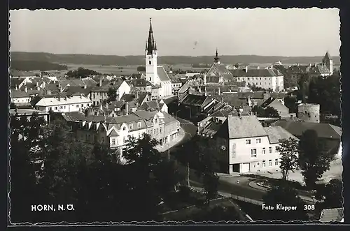 AK Horn, Ortsansicht mit Kirche