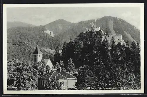 AK Klamm am Semmering, Ortsansicht mit Otter