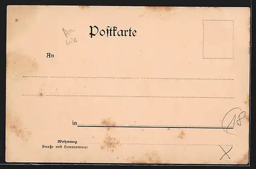 AK Göstritz-Thal, Ortsansicht mit Ruine Klamm und Schneeberg