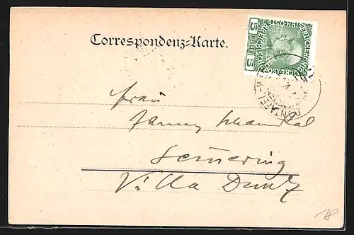 AK Klamm /Semmering, Ruine und Kirche