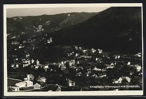 AK Hinterbrühl, Ortsansicht aus der Vogelschau