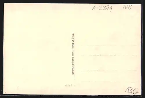 AK Hinterbrühl, Ortsansicht aus der Vogelschau