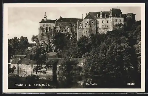 AK Raabs a. d. Thaya, Blick zum Schloss