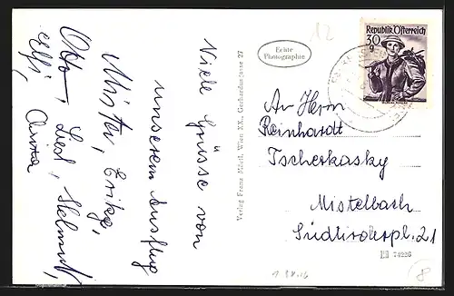 AK Markt Falkenstein, Ortsansicht mit Kirche und Ruine