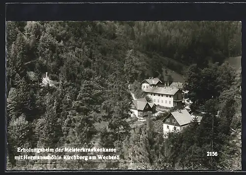 AK Kirchberg am Wechsel, Erholungsheim der Meisterkrankenkasse mit Hermannshöhle