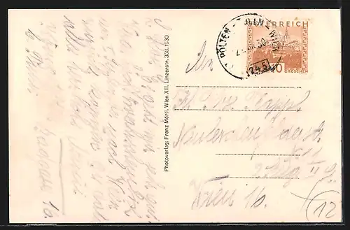 AK Königsstetten, Ortsansicht mit Kirche