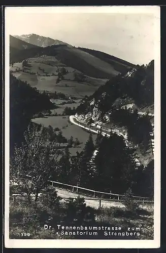 AK Strengberg, Dr. Tennenbaumstrasse zum Sanatorium Strengberg