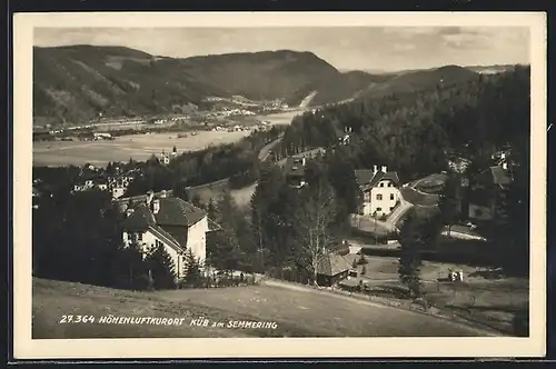 AK Küb am Semmering, Ortsansicht bei Tag