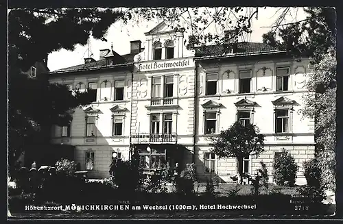 AK Mönichkirchen am Wechsel, Am Hotel Hochwechsel