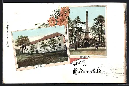 AK Hadersfeld, Schloss, Obelisk