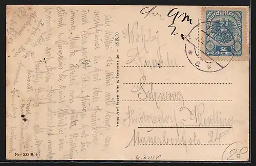 AK Horn, Ortsansicht mit Kirche