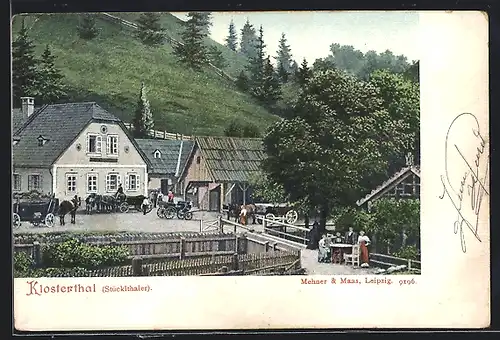 AK Gutenstein, Gasthaus Klosterthal, Stücklthaler