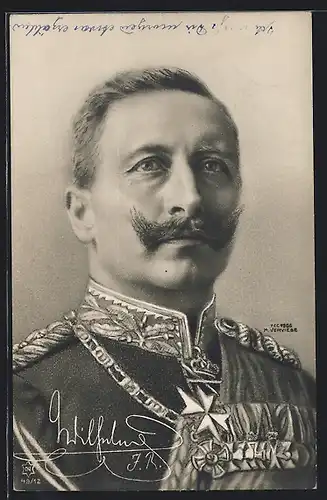 AK Kaiser Wilhelm II. in Uniform mit Orden