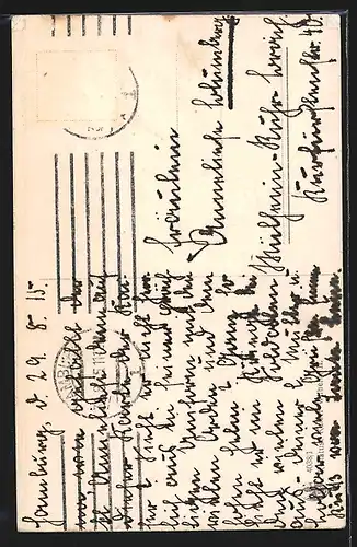 Künstler-AK Kaiser Wilhelm II. mit Pickelhaube